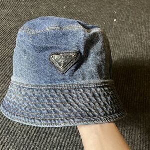 Prada Indigo Denim Bucket Hat